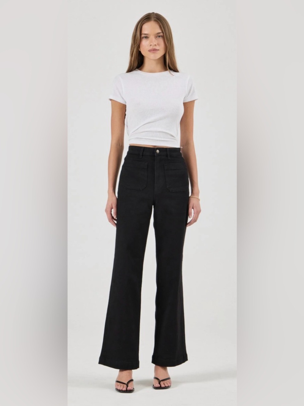 ROLLA'S Black Sailor High-Rise Wide Leg Jeans LONG - Sz. 26